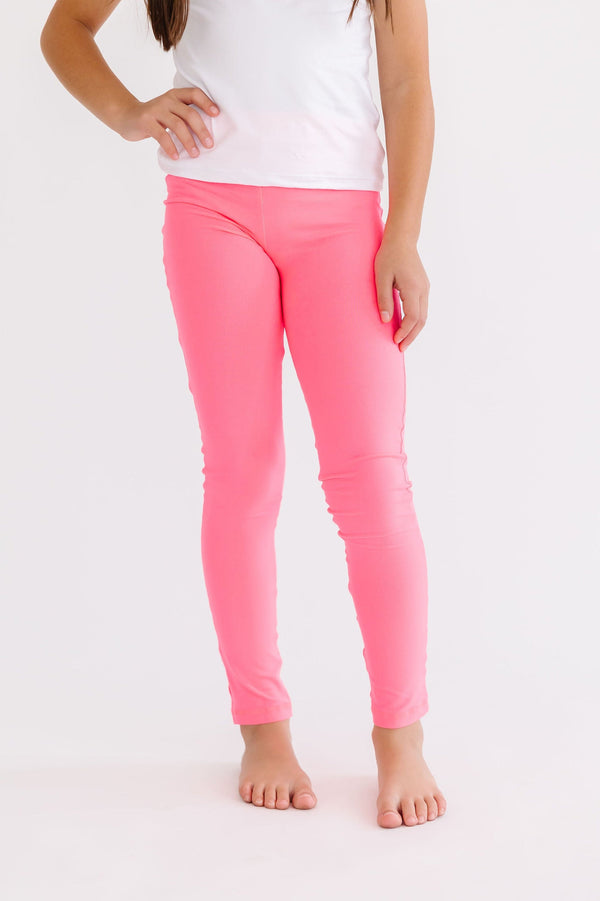 neon-pink-leggings Mila & Rose at Sophia's Style-Neon Pink Leggings-6-12M-Leggings-1